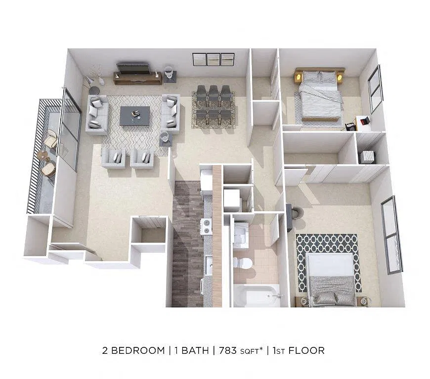 Floor plan Two Bedroom