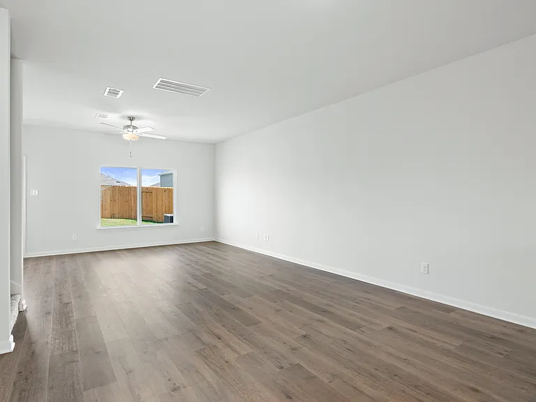 The first floor of the Driftwood has an open-concpet layout.