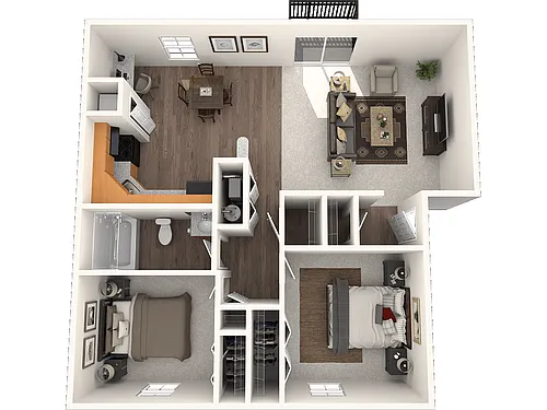 Floor plan 2 Bedroom Apartment
