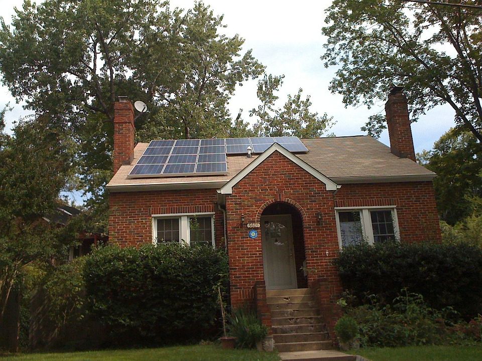 House front with Solar Panels