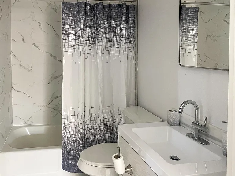 Shared bathroom upstairs.