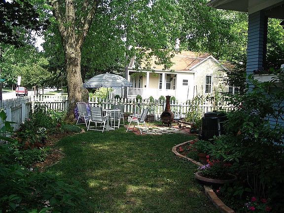 the front yard