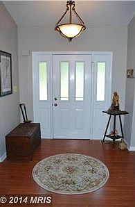 Hardwood floors in foyer