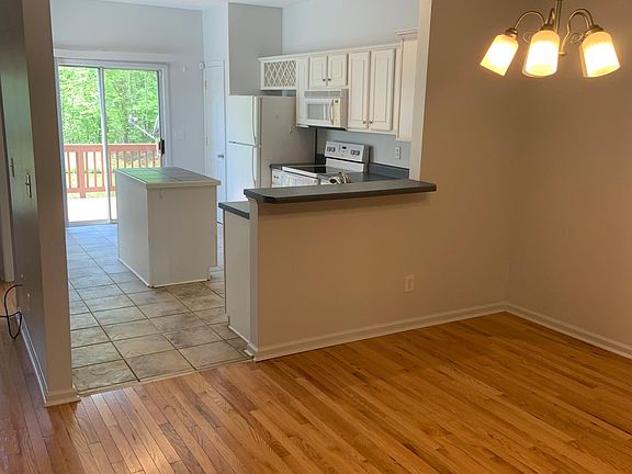 Separate dining area with open kitchen