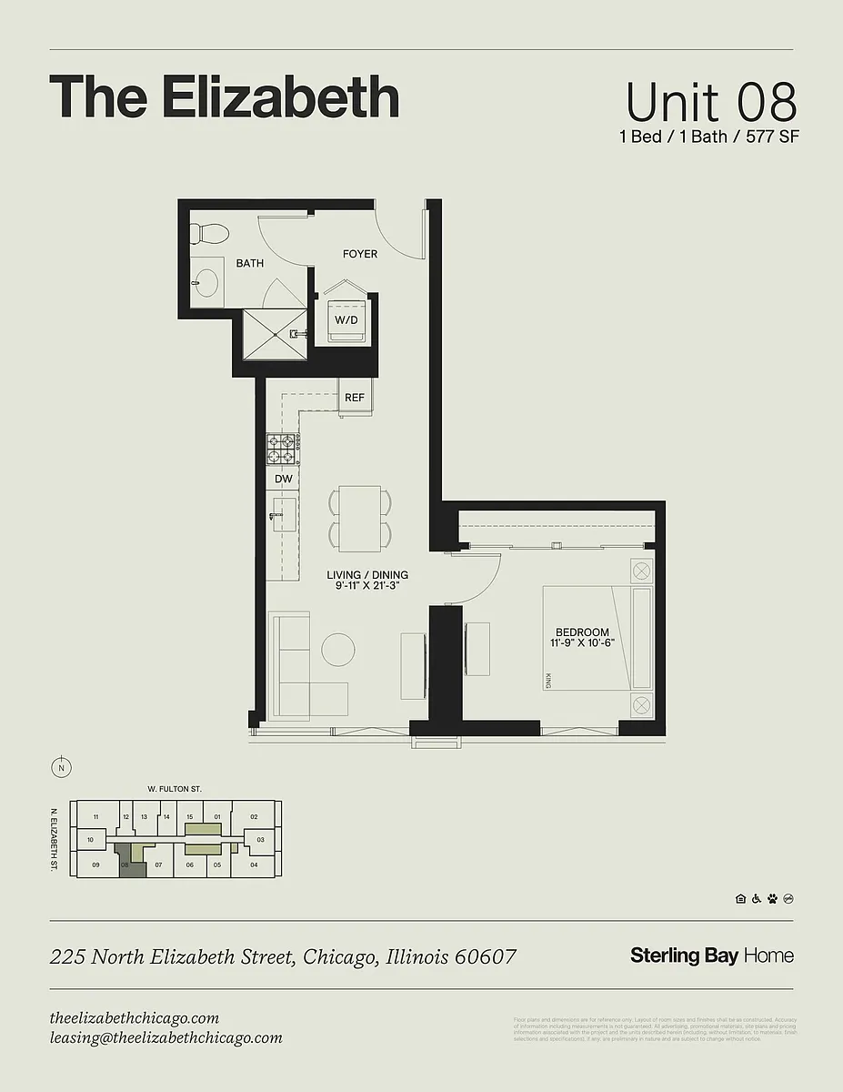 Floor plan 08 - 1Bed/1bath