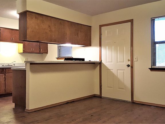 Kitchen open to living room.