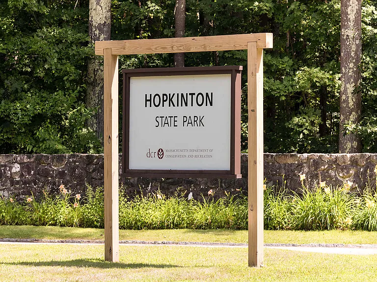 Hopkinton State Park is in less than 15 minutes drive away