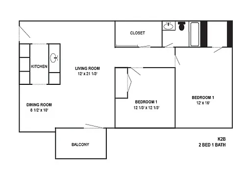 Floor plan K2B