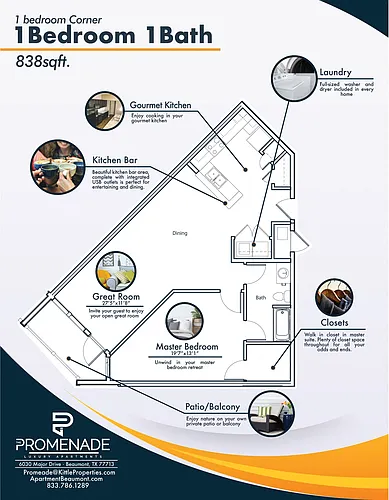 Floor plan One Bedroom