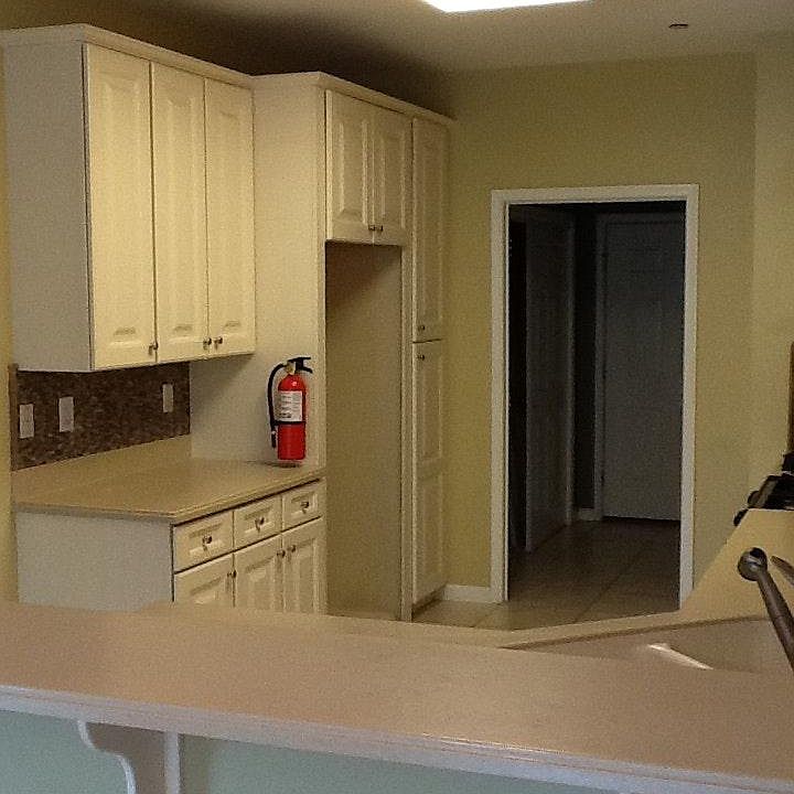 Large kitchen cabinets