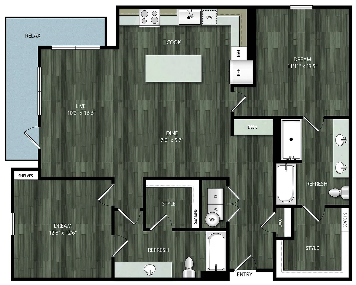 Floor plan 2G