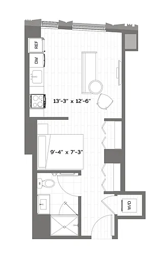 Floor plan Studio-T-S7