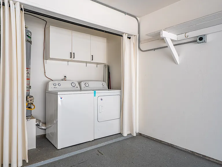 Newer washer and dryer included