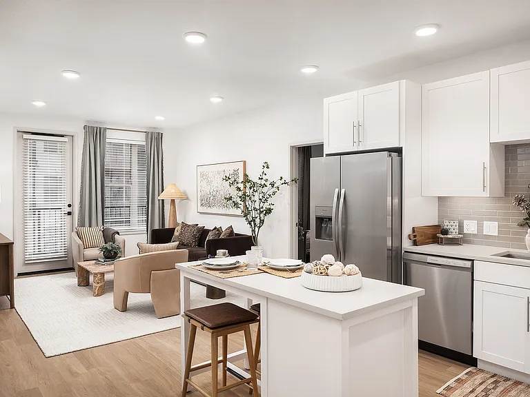 Kitchen and Living Room