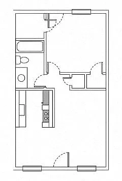 Floor plan One Bedroom