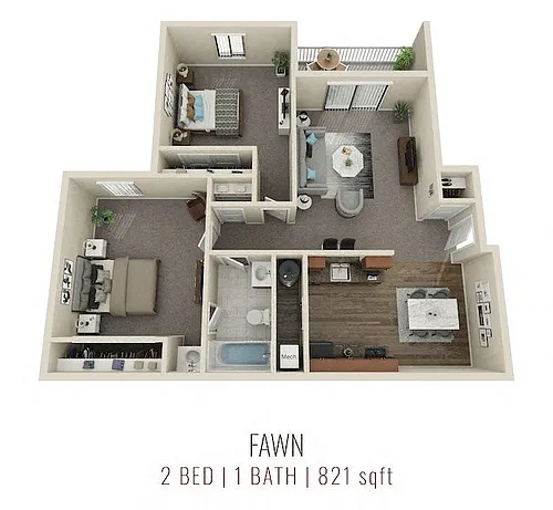 Floor plan The Fawn - Renovated