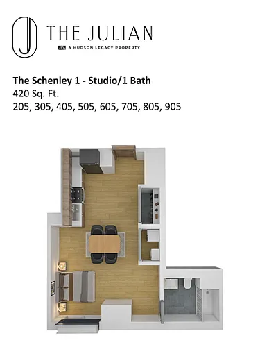 Floor plan The Schenley