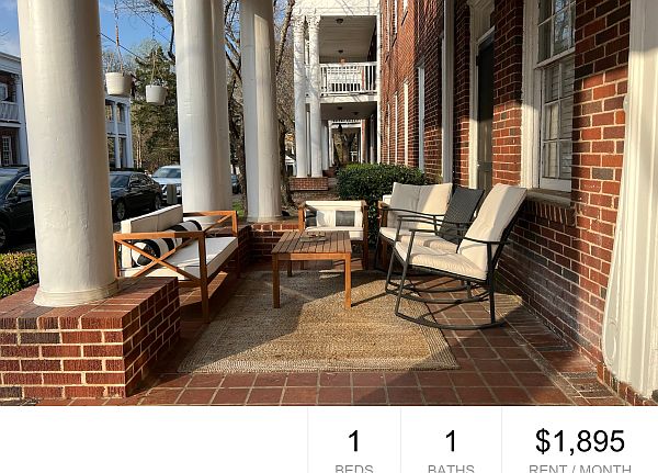 Large covered front porch