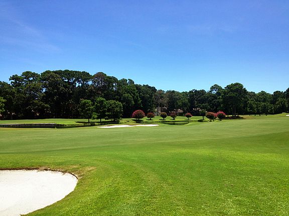 Golf course out back