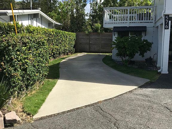 Parking space for two cars.