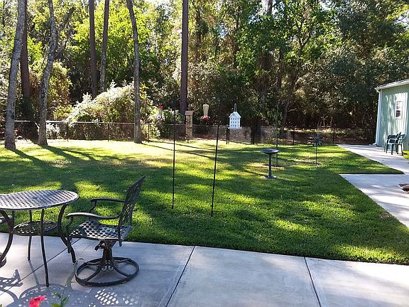 Park like setting back yard