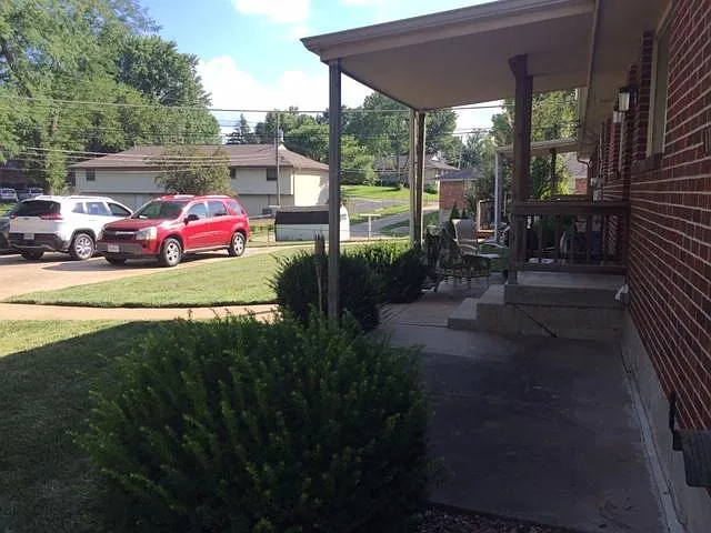 Unit 1's patio.