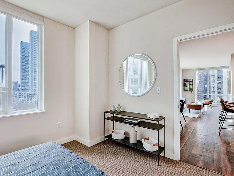 Take in the beautiful city views from the comfort of your apartment home