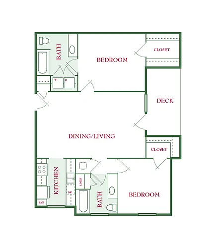 Floor plan 2 Bedroom