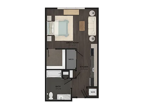 Floor plan Studio-S2