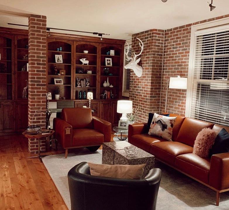 Open loft living, dining and kitchen. Fully furnished.