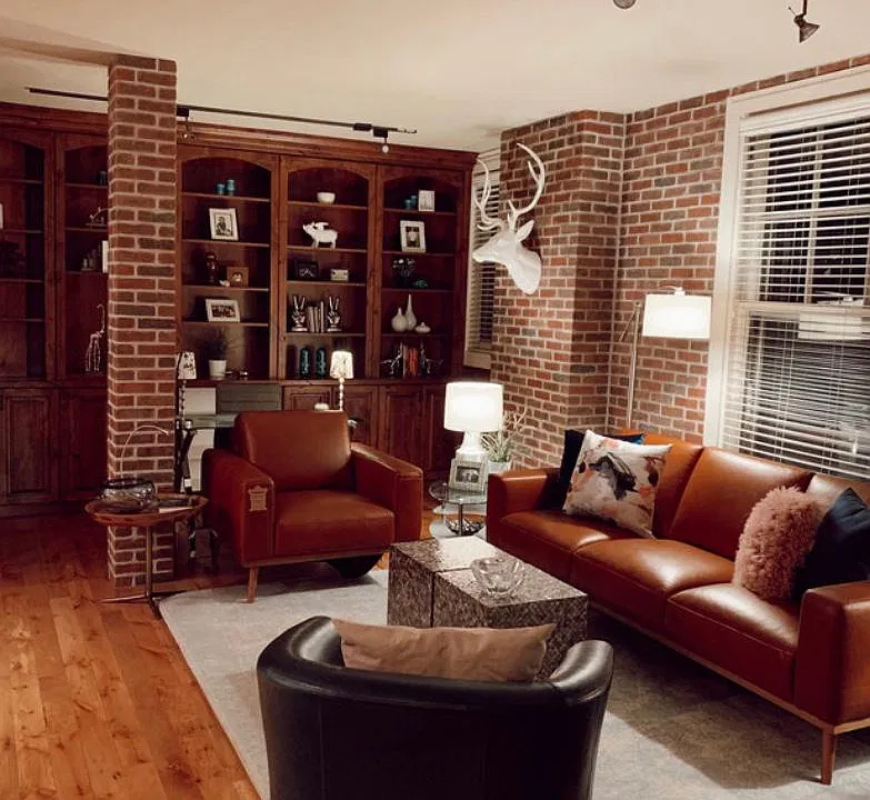 Open loft living, dining and kitchen. Fully furnished.