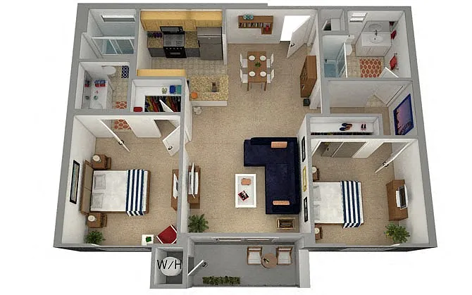 Floor plan Merced D2