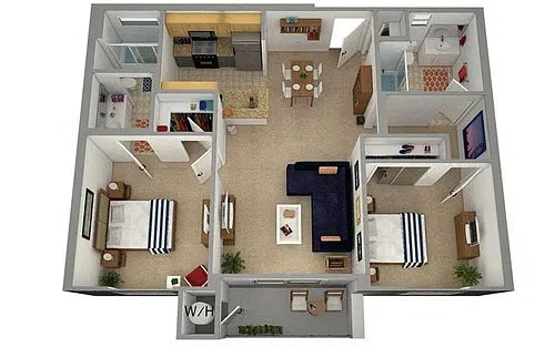 Floor plan Merced D2