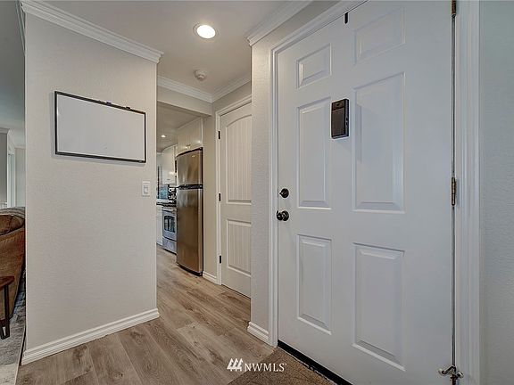 Entry into the unit. 