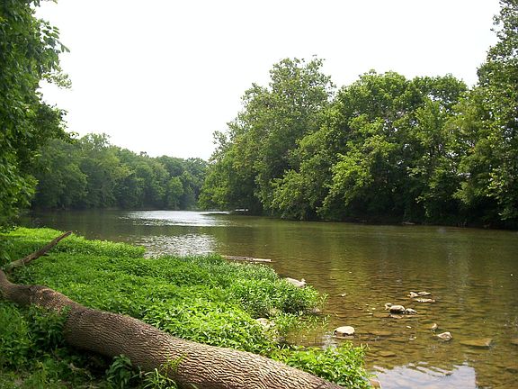 North Fork of River only a few hundred yards away