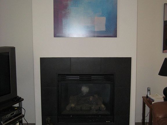 Cozy fireplace
