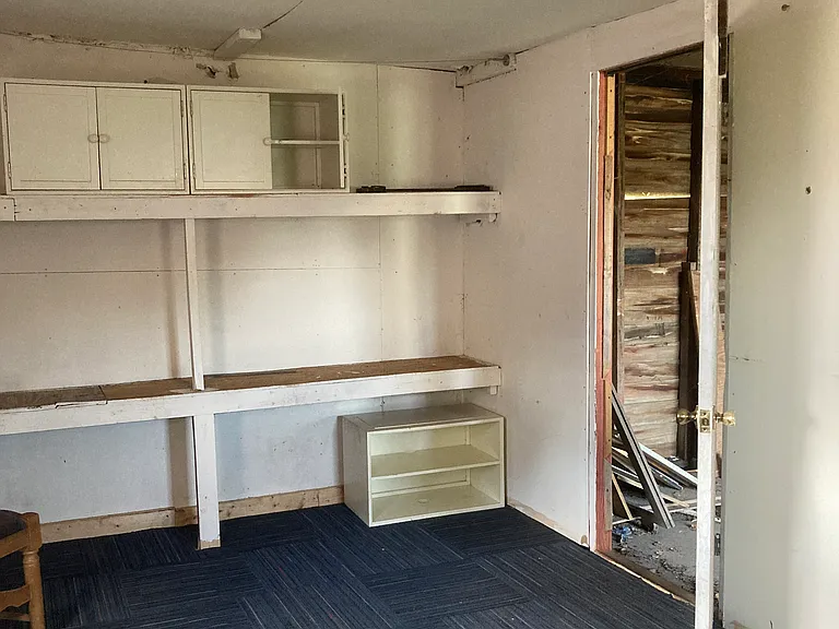 Finished area of shed