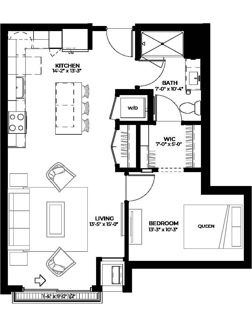 Floor plan Willow (A2)