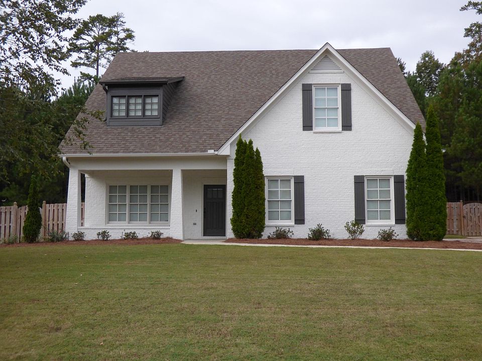 Painted brick home