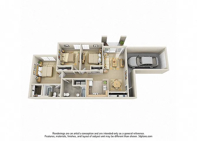 Floor plan Three Bedroom