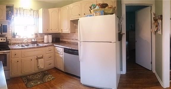 Open beautiful kitchen with room for a table