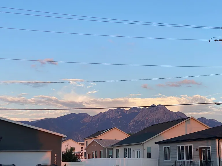beautiful view of the mountains from the front window