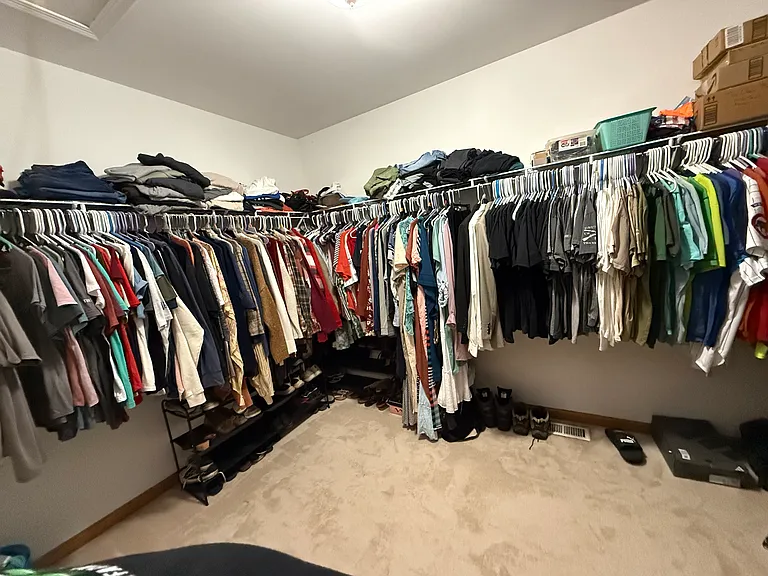 Master walk in closet