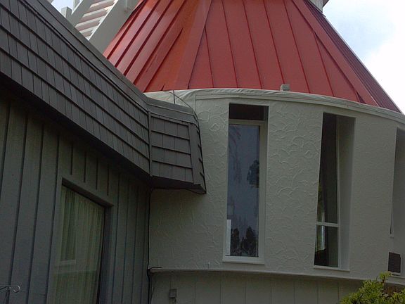 Left side of house