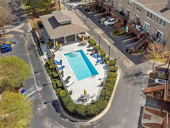 On site pool & small clubhouse inside the gated area. Swimming allowed dusk to dawn. Not open during winter months (Nov-Mar). The pool is not permitted for night swimming.