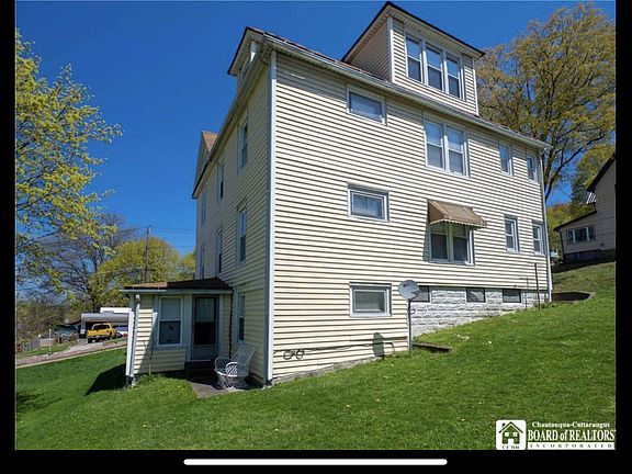 Back of house-Basement Unit Porch is on the left of the picture