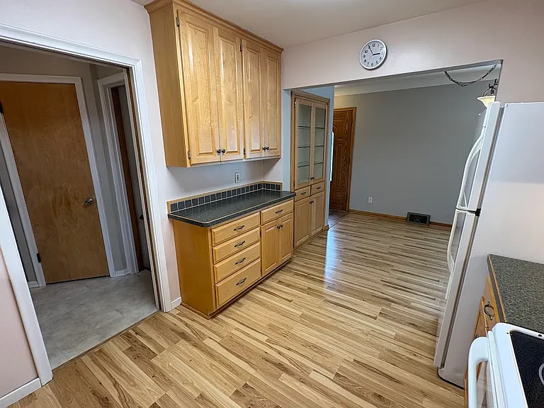 Beautifully updated kitchen, Custom Maple Cabinetry.