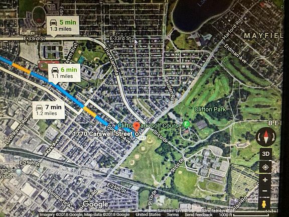 Off Harford Road. Next to Clifton Park. 1.1 miles to Giant F