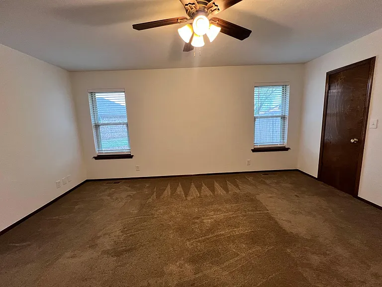 Master bedroom fits king bed, large night stands, large dresser and a bachelor chest