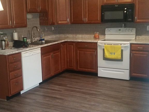new kitchen countertop and cabinets with soft close doors and drawers